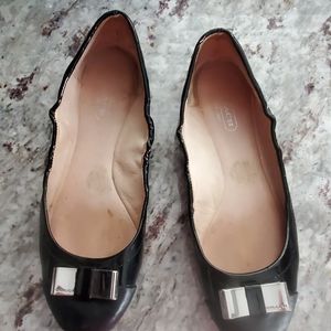 Coach black flats
